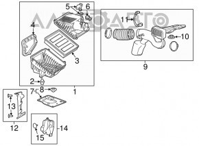 Contor de aer Cadillac CTS 14- 3.6 2.0T