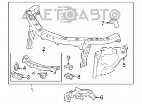 Bara de sus a televizorului Chevrolet Equinox 10-17