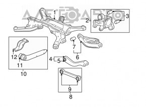 Maneta inferioară pentru arc spate stânga GMC Terrain 10-17