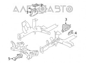 Pernele motorului central Hyundai Elantra AD 17-20 2.0 nou OEM original