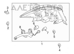 Lampa exterioară aripă stângă Nissan Sentra 16-19, nouă, neoriginală.