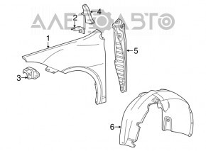 Bara de protecție față dreapta Dodge Dart 13-16