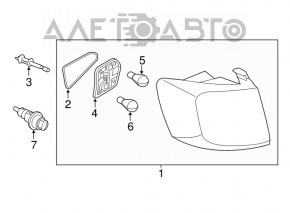 Lampa exterioară aripă stângă VW Jetta 11-14 SUA zgârieturi