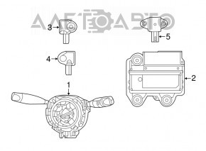 Modulul airbag SRS calculatorul airbag-urilor de siguranță Chrysler 200 15-17