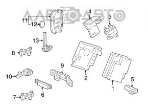 Chevrolet Volt Key 16- 4 butoane, uzat, lipsește un buton