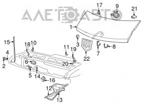 Bara de capota stanga Jeep Cherokee KL 19-21, noua, originala OEM