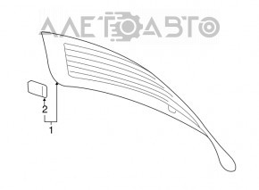 Geam spate portbagaj VW Tiguan 09-17