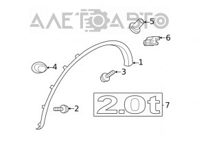 Capacul aripii fata stanga Infiniti QX50 19- 7/10