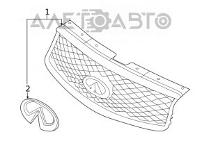 Grila radiatorului Infiniti QX50 19-