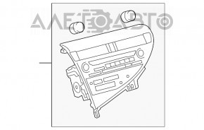 Radio, casetofon, controlul climatului, panoul asamblat Lexus RX350 RX450h 10-15 tip 1