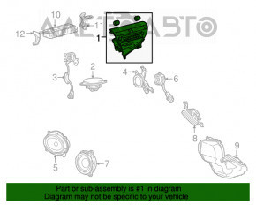 Radio, casetofon, controlul climatului, panoul asamblat Lexus RX350 RX450h 10-15 tip 1