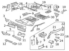 Capacul portbagajului Chevrolet Camaro 16-