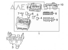 Blocul de siguranțe din compartimentul motor al Chevrolet Camaro 16- 2.0 are o prindere ruptă