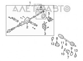 Diferențialul spate redus Subaru Legacy 15-19 3.90 104k