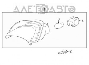 Поворотник левый Toyota Avalon 13-15