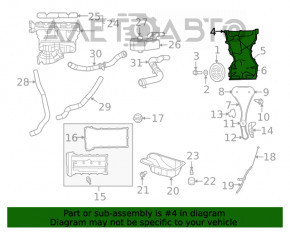 Capota motorului Jeep Compass 11-16 2.0, 2.4