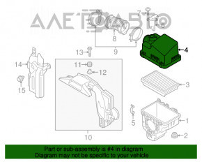 Корпус воздушного фильтра верхняя крышка Mazda 3 14-18 BM 2.0 OEM