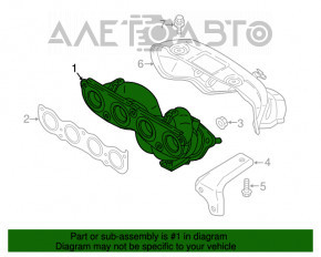 Коллектор выпускной Hyundai Tucson 16-21 2.0 awd