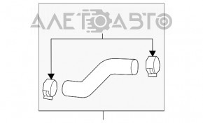 Tubul de răcire superior Hyundai Tucson 16-20 nou OEM original