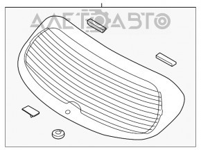 Стекло заднее двери багажника Hyundai Tucson 16-21 тонировка