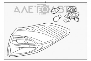 Lampa exterioară aripă stângă Hyundai Tucson 16-18 pre-restyling nouă neoriginală