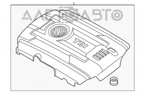 Накладка двигателя VW Golf 15- 1.8T gen3