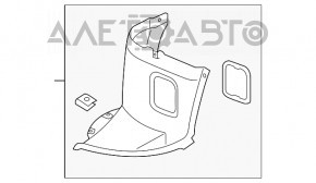 Bara de protecție față dreapta, partea din față, VW Golf 15-17, nou, neoriginal.