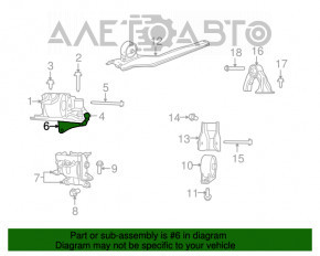 Suportul pernei motorului din față dreapta pentru Jeep Compass 11-16 2.4 2.0 1.8