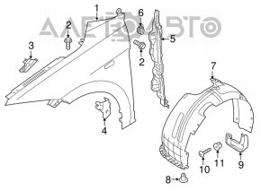 Aripa față stânga Hyundai Elantra AD 17-18, nouă, aftermarket