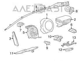 Senzor airbag frontal stânga Chevrolet Malibu 13-15