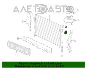 Suport radiator stânga sus VW Atlas 18- 2.0T, 3.6