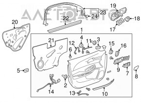 Управление стеклоподъемником передним левым Chevrolet Malibu 13-15