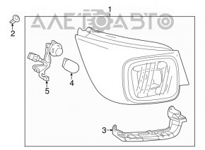 Lampa exterioară stânga Chevrolet Malibu 13-15 halogen