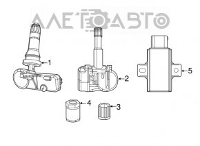 SENZOR DE PRESIUNE A ANVELOPEI Dodge Challenger 15- 3.6