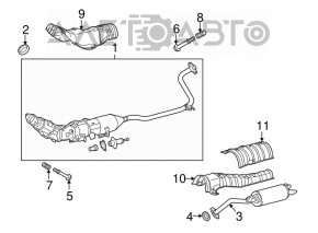 Convertizoare catalitice Toyota Prius 30 10-15