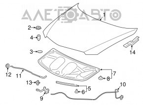 Capota goală Acura ILX 13-18