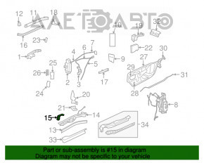 Blocare ușă spate stânga Dodge Grand Caravan 11-20