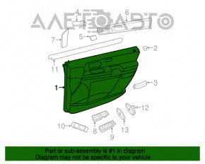 Capacul ușii, cartela frontală stânga Dodge Grand Caravan 11-20