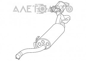 Silencer spate cu baie Dodge Grand Caravan 11-20