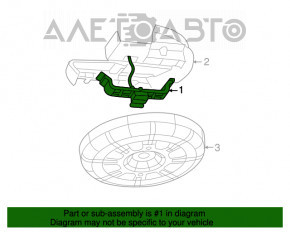 Крепление запасного колеса Dodge Grand Caravan 11-20 сломано крепление