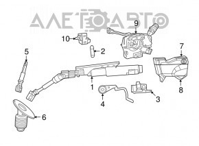 Coloană de direcție cu cardan Dodge Grand Caravan 11-20