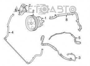 Tubulatura servodirectie Dodge Grand Caravan 11-20