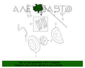 Suport spate stânga Dodge Grand Caravan 11-20