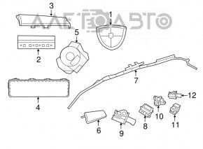 Senzor airbag dreapta față Dodge Grand Caravan 11-20