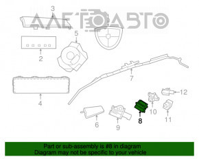 Модуль srs airbag компьютер подушек безопасности Dodge Grand Caravan 11-20