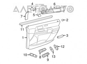 Capacul ușii, cartela frontală stânga Dodge Grand Caravan 11-20