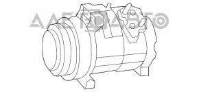 Компрессор кондиционера Dodge Grand Caravan 11-20