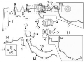 Компрессор кондиционера Dodge Grand Caravan 11-20