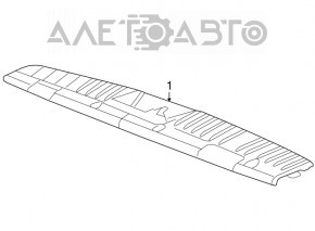 Capac portbagaj Dodge Grand Caravan 11-20 negru, zgârieturi