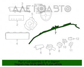 Perna de siguranță airbag laterală stânga pentru Dodge Grand Caravan 11-20